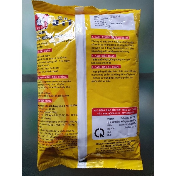 HẠT GIỐNG NGÔ LAI F1_ C.P.511