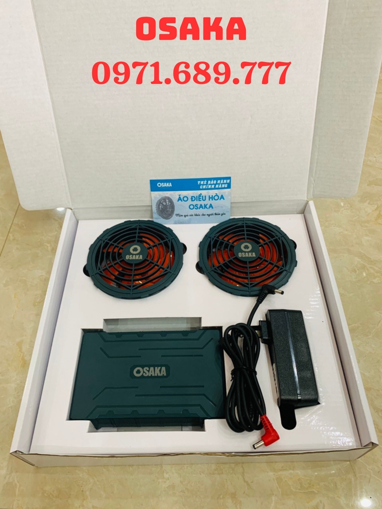 Áo điều hòa Nhật Bản chính hãng OSAKA - Áo điều hòa OSAKA ( Tặng kèm 2 túi đá khô ) BẢO HÀNH CHÍNH HÃNG 1 NĂM