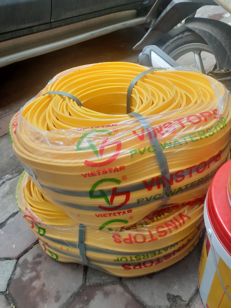 VINSTOPS O200 - Băng Cản Nước PVC Cho Khe Lún, Khe Co Giãn, Mạch Ngừng Bê Tông - Khổ Rộng 200mm
