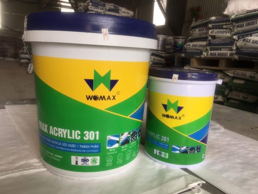Max Acrylic 301 5Kg - Sơn phủ chống thấm đàn hồi Acrylic gốc nước