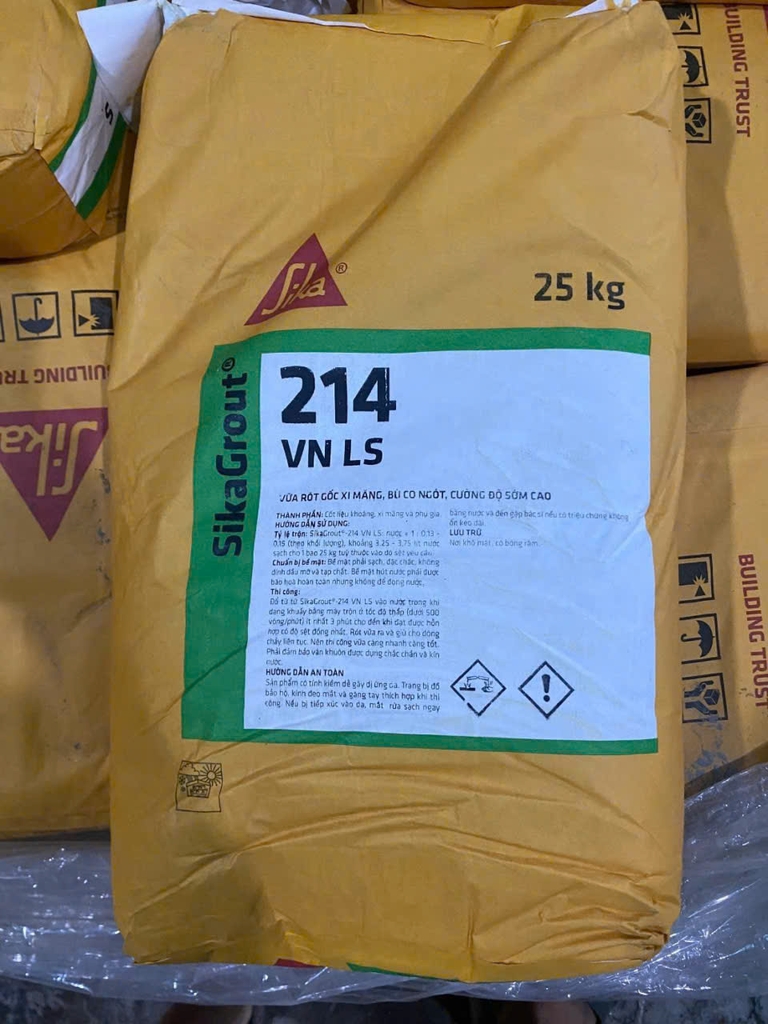 SIKAGROUT® 214 VN LS - Bao 25kg – Vữa rót không co ngót Mác 600#