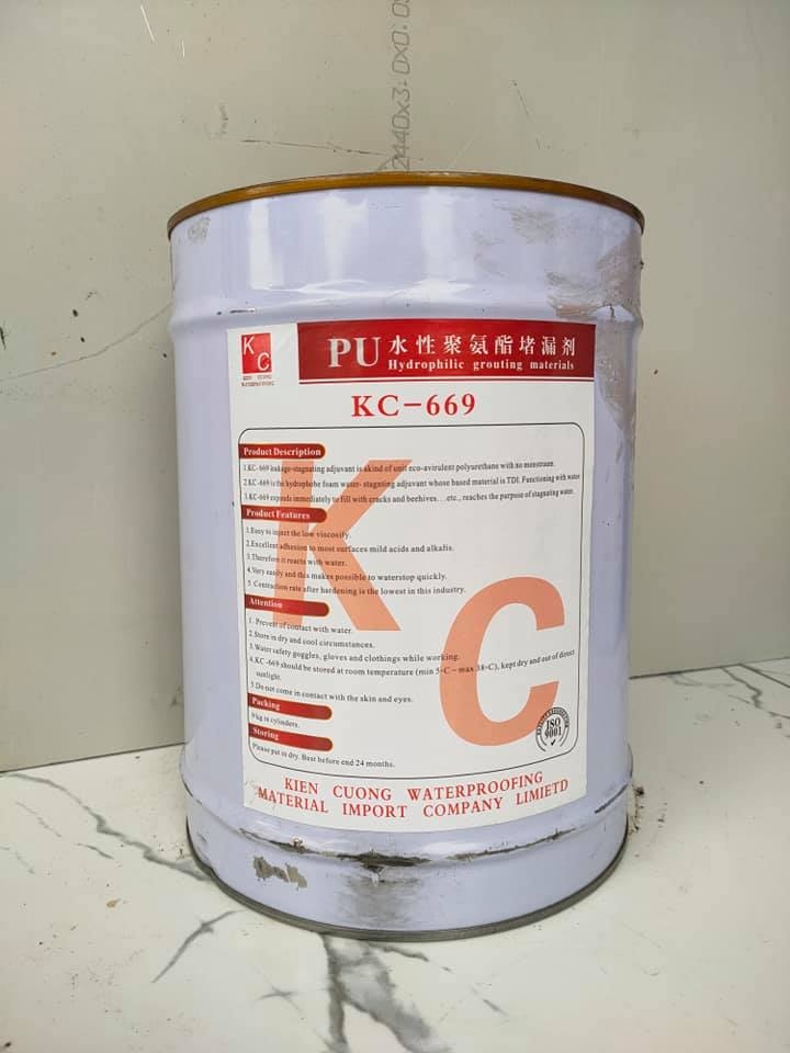 PU KC 669 9kg - Keo PU foam nở chống thấm