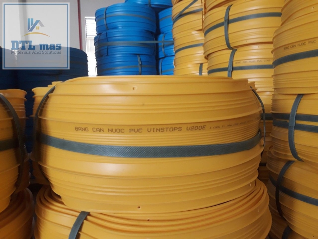 VINSTOPS V200E - Băng Cản Nước PVC Cho Khe Co Giãn, Mạch Ngừng Bê Tông - Khổ Rộng 200mm