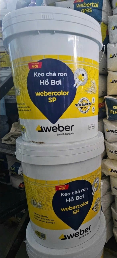WeberColor SP 18.2kg - Keo chà ron gạch chuyên dụng cho bể bơi