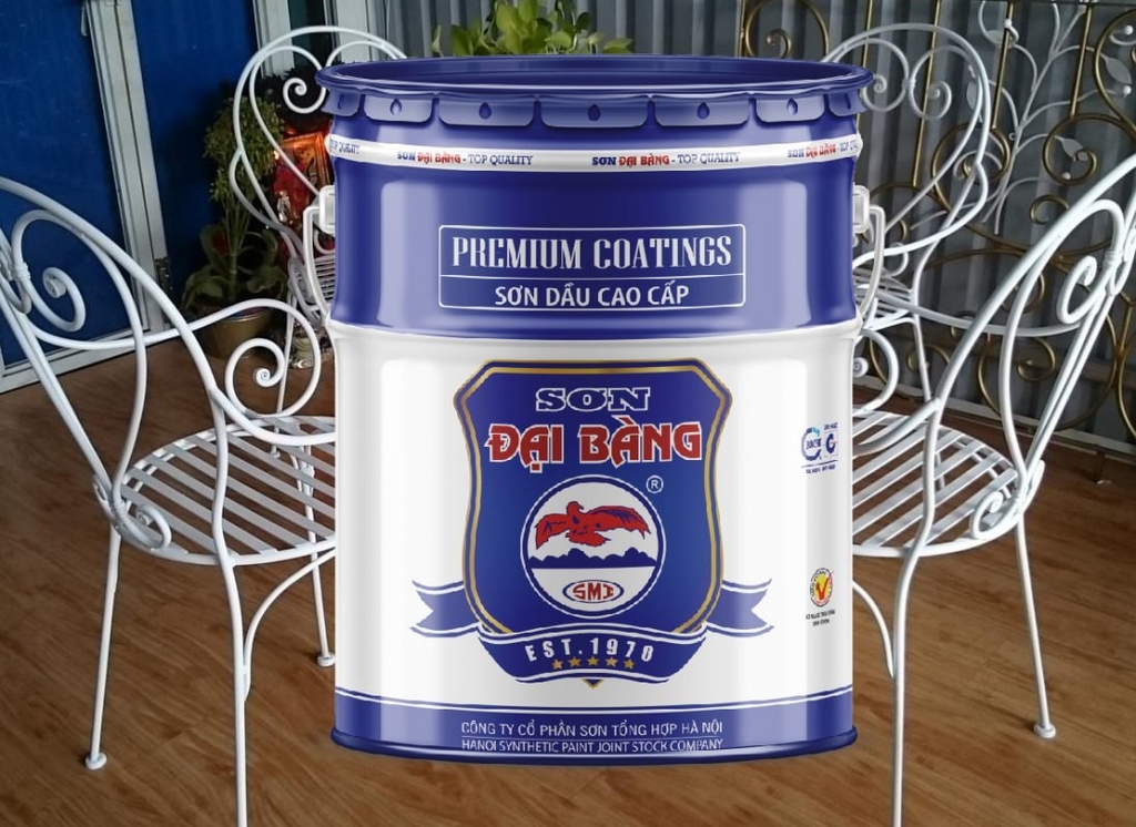 Sơn phủ Alkyd Đại Bàng 2.5Kg - Màu Đen De.01