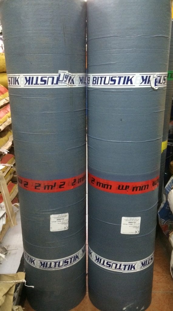 BITUSTIK PE 2MM - Màng chống thấm tự dính 2mm, mặt cát, nhập khẩu Italia