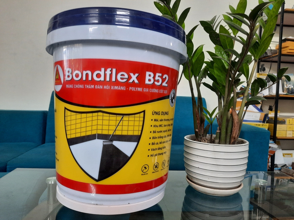 Buildmix Bondflex B52 Black - Thùng 20Kg - Chống thấm 2 thành phần gốc Xi măng + Polymer màu đen