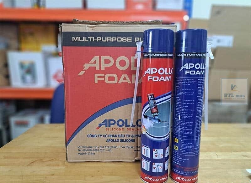 Apollo Foam 750ml - Keo bọt nở PU Foam chèn khe,  trang trí viền gương