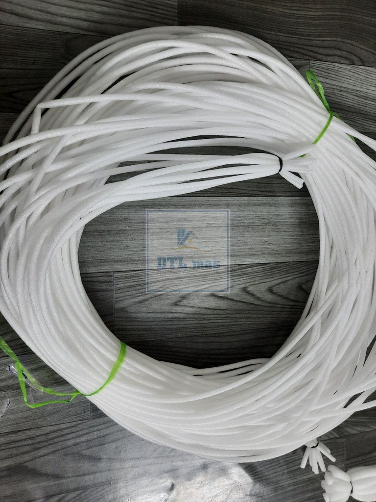 Backer Rod Ø5mm - Thanh xốp chèn khe bê tông đường kính 5mm - Xốp ống EPE