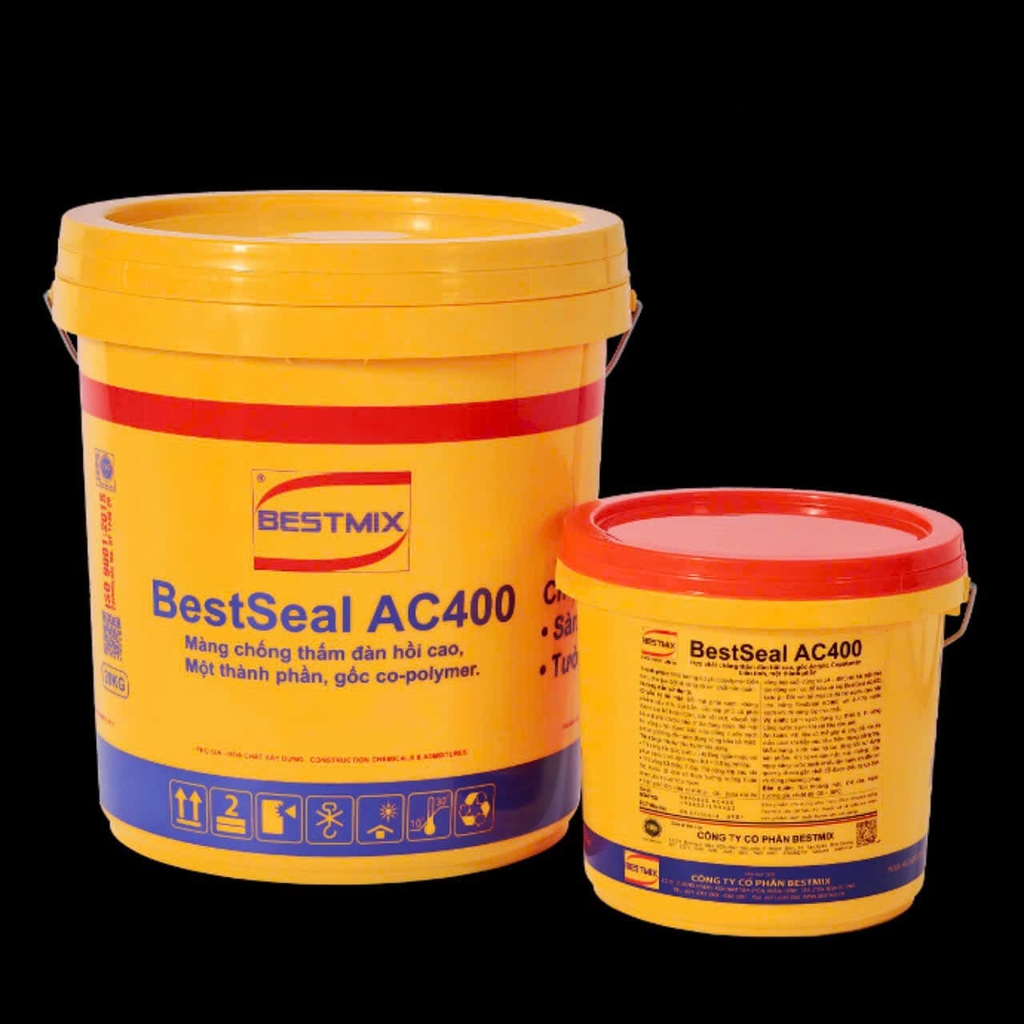 BestSeal AC408 20Kg - Sơn chống thấm siêu đàn hồi, một thành phần, gốc Acrylic Co-polymer biến tính nano