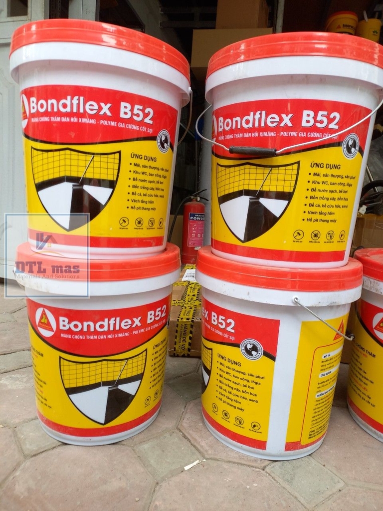Buildmix BondFlex B52 - Thùng 20kg - Chống thấm 2 thành phần Xi măng + Polymer gia cường cốt sợi thuỷ tinh