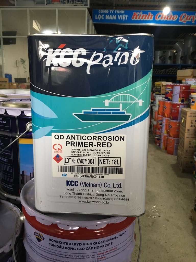 QD Anti-Corrosion Primer - Sơn lót chống gỉ gốc dầu 1 thành phần - Nâu Đỏ