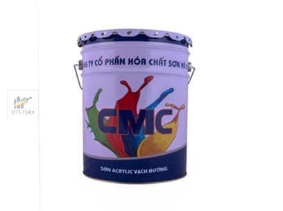 CMC AC Trắng 5kg - Sơn kẻ vạch, sơn giao thông gốc Acrylic mau khô màu trắng
