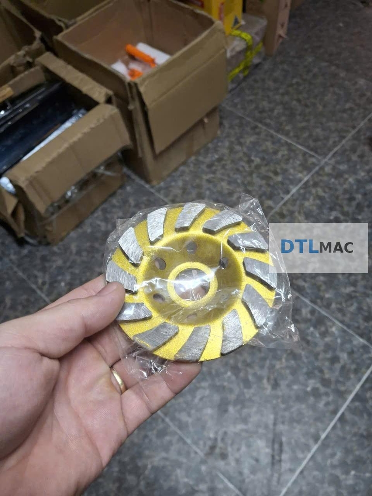 Đĩa Mài Bê Tông Kim Cương D100 | Mài Thô, Mài Phá – Màu Vàng L2