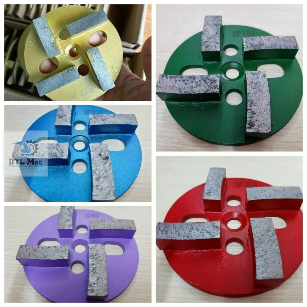 Đĩa mài sàn 4 thanh sắt D100mm SF - Đá mài bê tông lắp máy mài công nghiệp