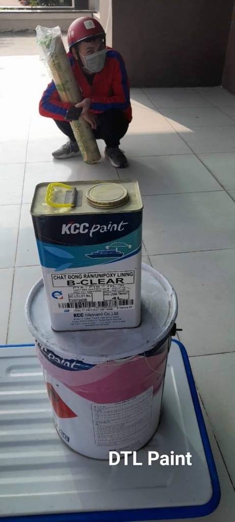 KCC Unipoxy Lining - Sơn epoxy tự san phẳng trong suốt