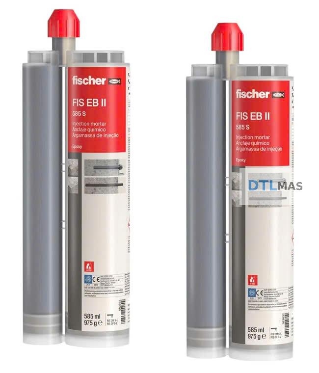 Keo Cấy Thép Fischer FIS EB II 585 S – Keo Epoxy 2 Thành Phần, Cấy Thép D8–D32