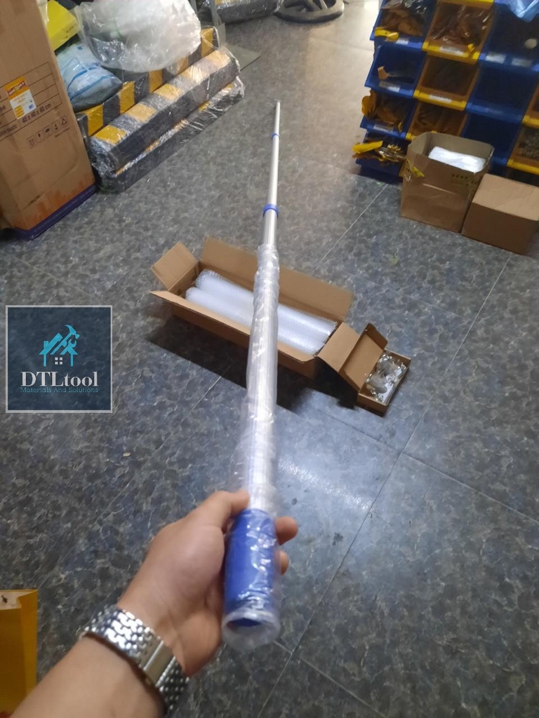 Gậy thi công kéo dài 3m - Chất liệu nhôm. Dài 1.2m kéo dài đến 3m. Thân 2.5cm