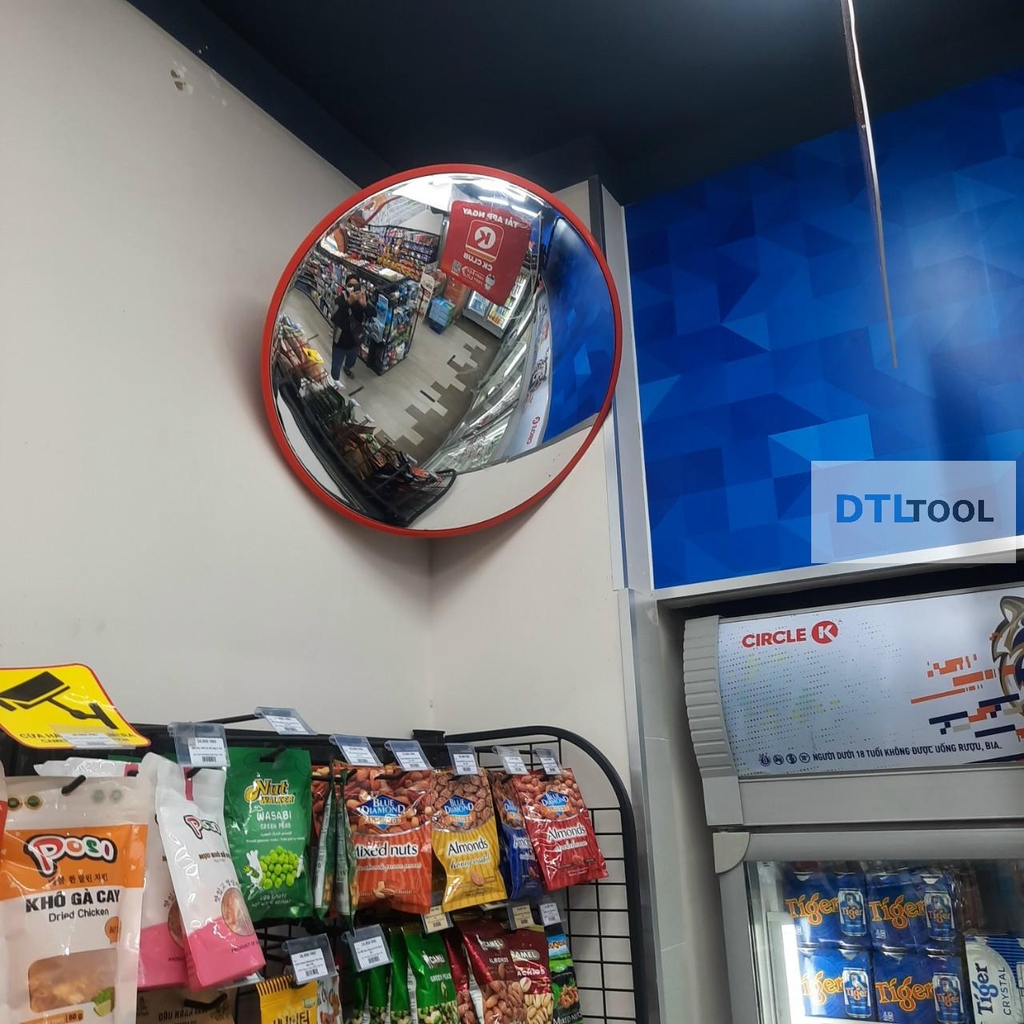 Gương Cầu Lồi Polyme D600 Indoor | Gương Cầu Giao Thông Quan Sát Góc Khuất Chống Va Đập Trong Nhà