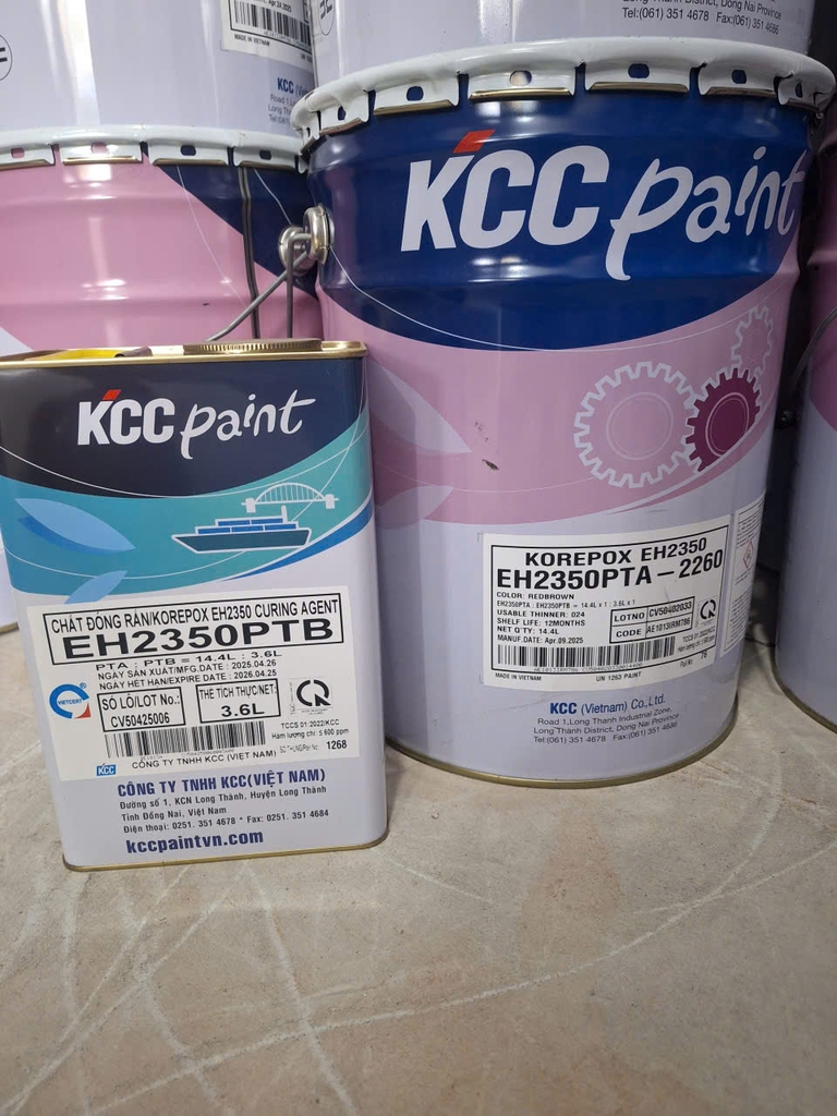 EH2350  Bộ 18Lít - Sơn Epoxy 2 Thành Phần Chống Ăn Mòn