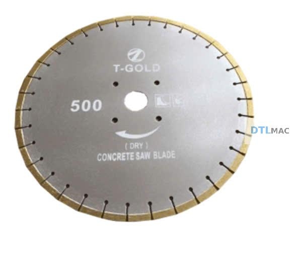 Lưỡi Cắt Bê Tông T – Gold Ø500mm – Lỗ Trục Ø50mm