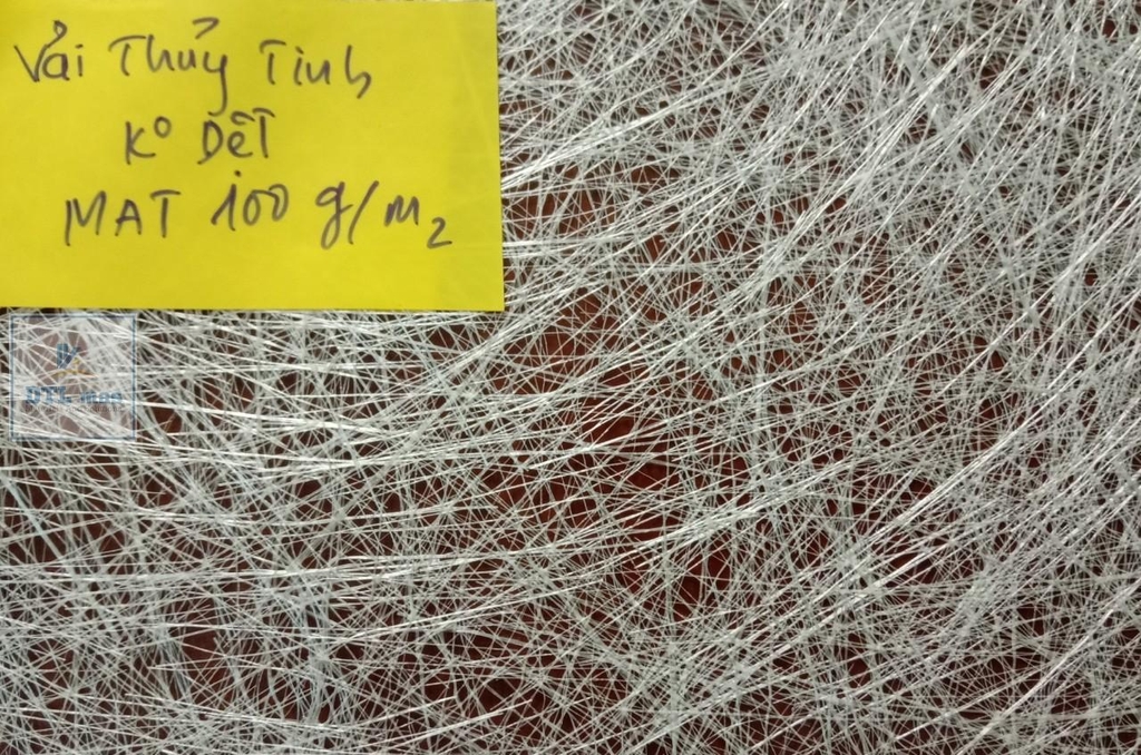 Vải thủy tinh không dệt 100g/m2, vải MAT - Làm Khuôn Composite, bọc phủ FRP