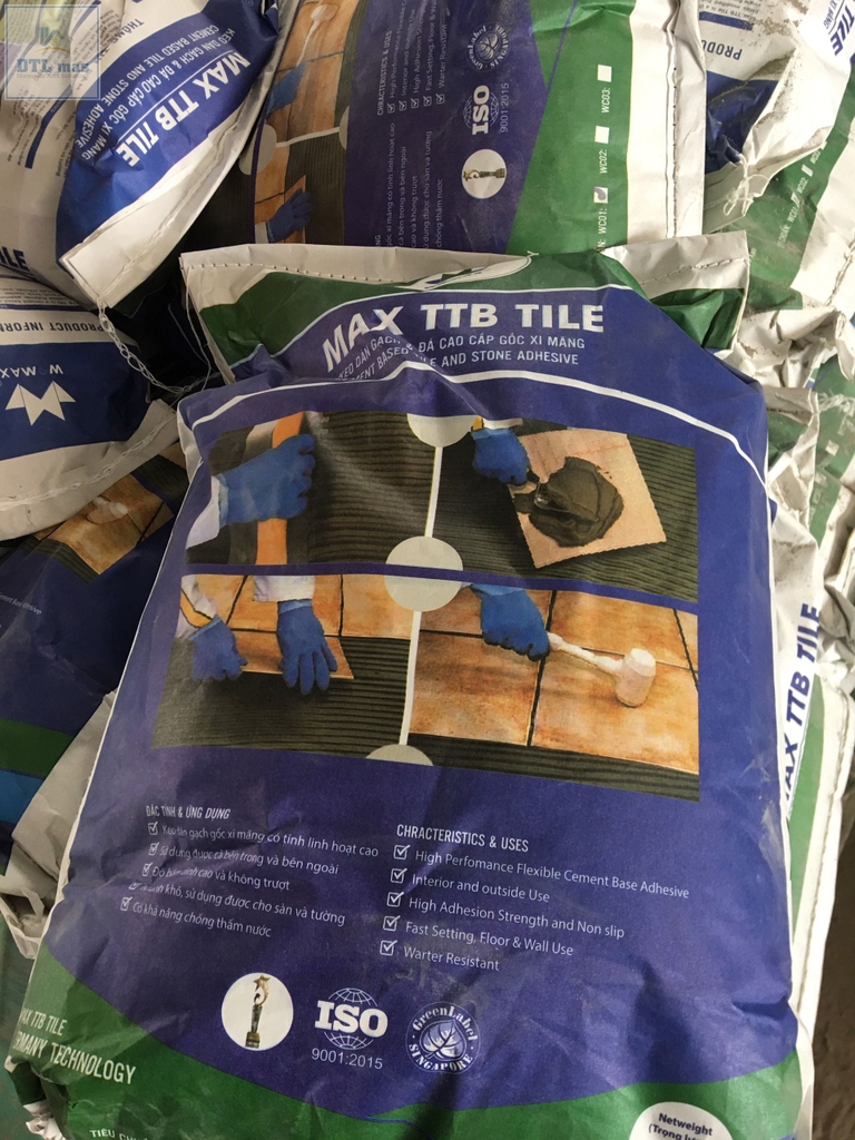 Max TTB Tile White 25kg - Keo dán gạch đá ốp lát cao cấp màu Trắng
