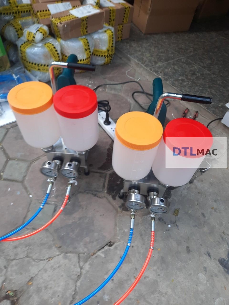 Máy Bơm Keo PU & Epoxy 2 Phễu 9999 – Máy Injection 2 Thành Phần Áp Lực Cao