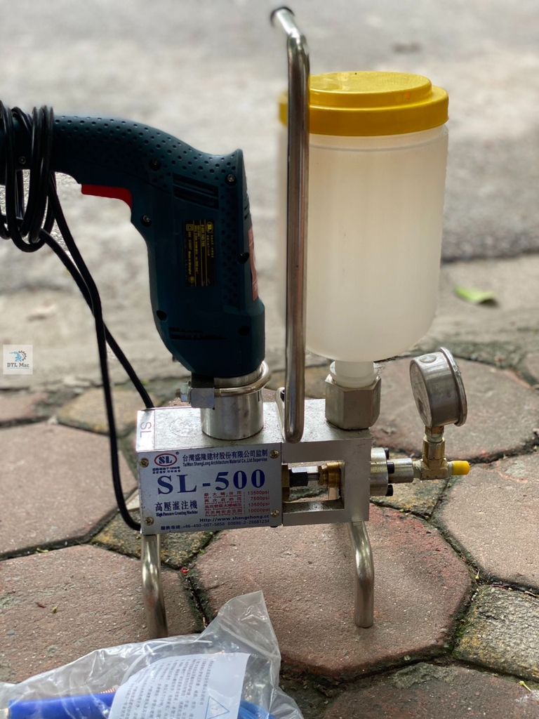 Model SL 500 - Máy bơm chống thấm, bơm PU Foam, bơm keo Epoxy