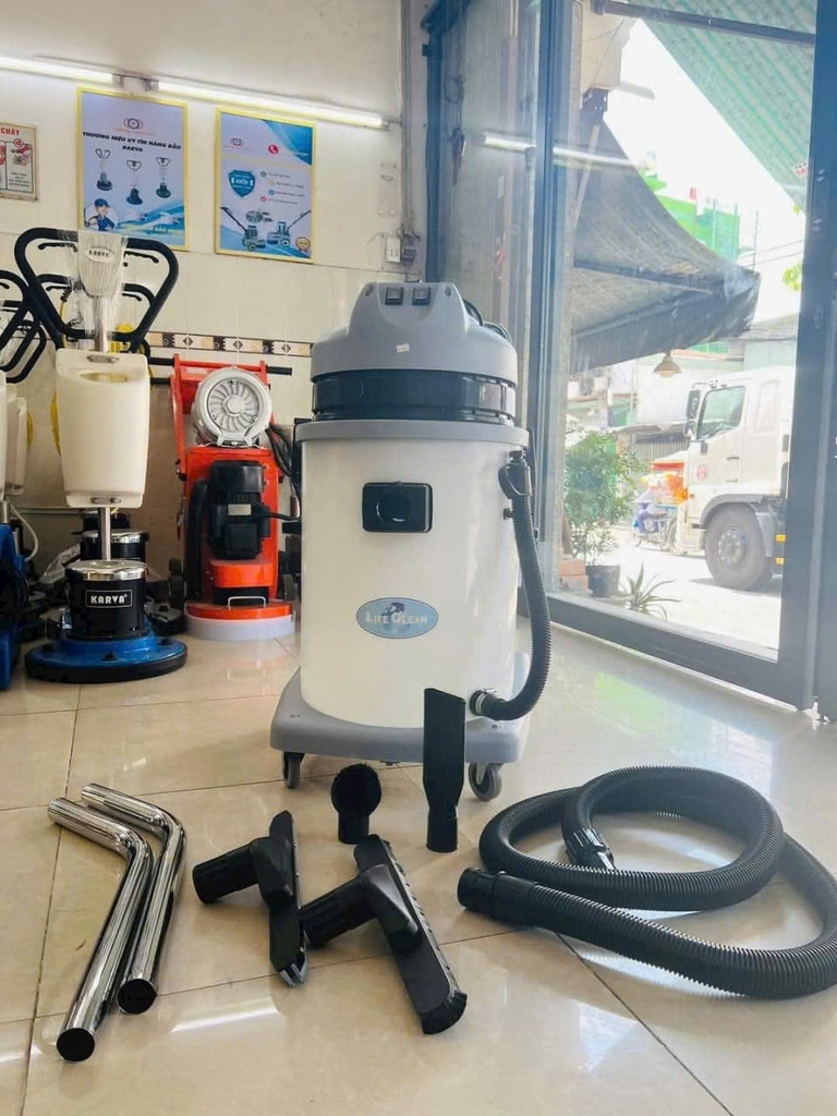 Máy Hút Bụi Công Nghiệp Khô Ướt LifeClean LC 602J – 2 Motor 2400W, Thùng 60L