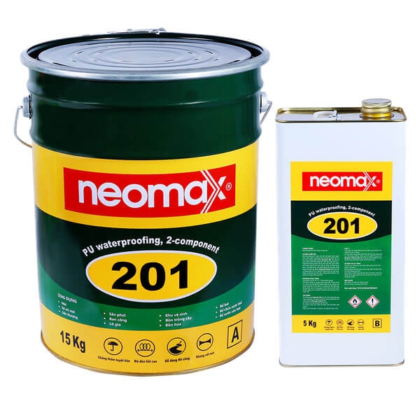 Neomax 201 Bộ 20Kg – Sơn chống thấm PU Polyurethane 2 thành phần