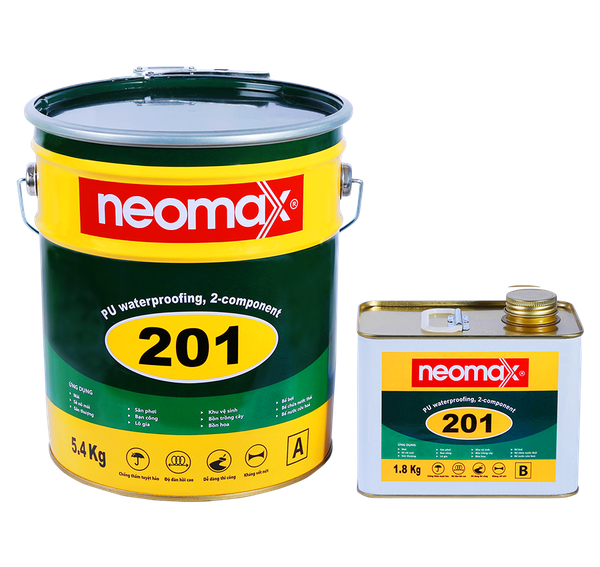 Neomax 201 Bộ 7.2Kg – Sơn chống thấm PU Polyurethane 2 thành phần