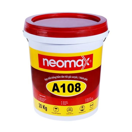 Neomax A108 20kg - Sơn chống thấm gốc Acrylic đàn hồi cao