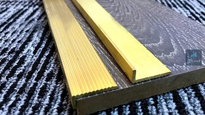 Nẹp Đồng L25 Gân - Chống trơn trượt cầu thang, ram dốc, lối đi