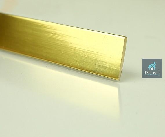 Nẹp Đồng LA 3x20mm - Ron và Chỉ Trang Trí Cao Cấp; Chống Trơn Trượt và Bảo Vệ Cạnh Tối Ưu