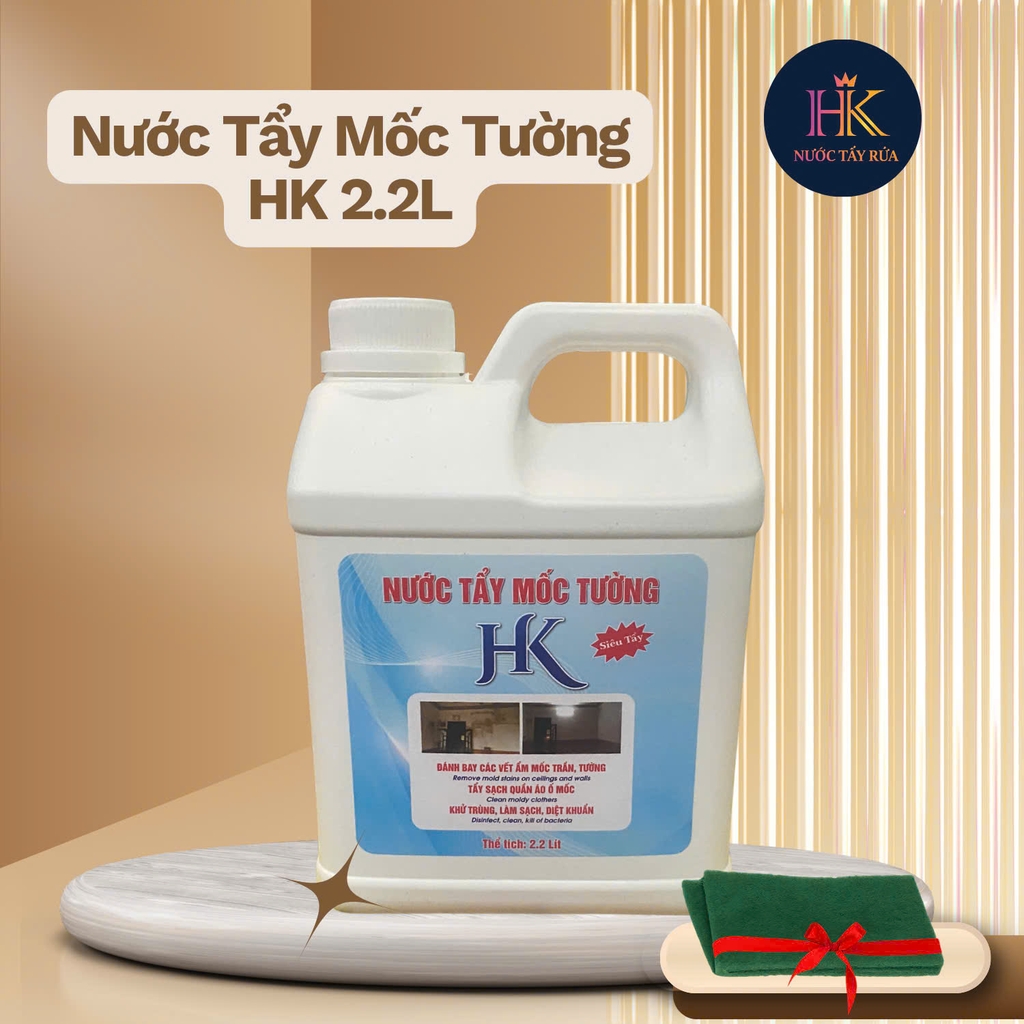 Nước Tẩy Mốc HK 2.2 Lít – Tẩy Mốc Tường, Trần & Quần Áo