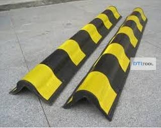 Ốp Góc Cột Cao Su Phản Quang 1000x100x10mm Tròn ADTL | Bảo Vệ Góc Cột, Góc Tường, Tầng Hầm & Bãi Đỗ Xe