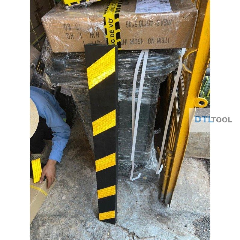 Ốp Cột Cao Su Chữ U 1000x100x10mm Dán Decal Phản Quang ADTL | Bảo Vệ Cột Thép H, I Nhà Xưởng & Kho Hàng