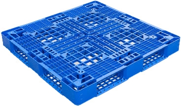 Pallet nhựa 1100x1100x125mm - Tải trọng 900-1800Kg - Xanh dương - BPG110.110.OP15-2