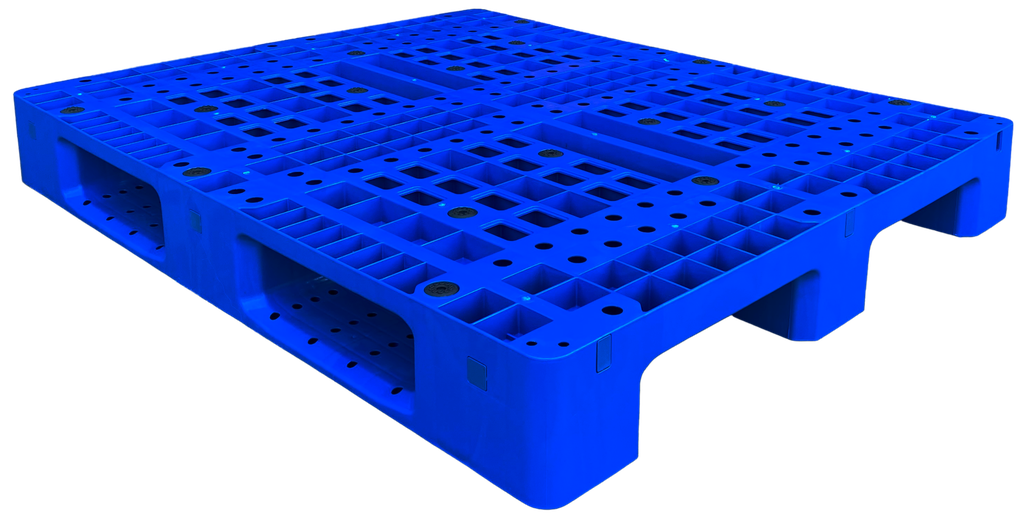 Pallet nhựa 1200x1000x150mm - Tải trọng 1000-4000Kg - Xanh dương - BPG120.100.OP11-1