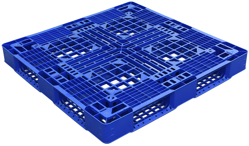 Pallet nhựa 1200x1000x150mm - Tải trọng 1000-4000Kg - Xanh dương - BPG120.100.OP19-1