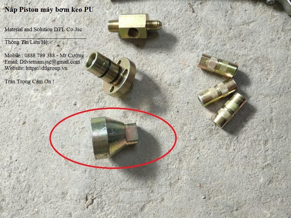 Phụ kiện máy bơm chống thấm - Nắp Piston máy bơm keo PU