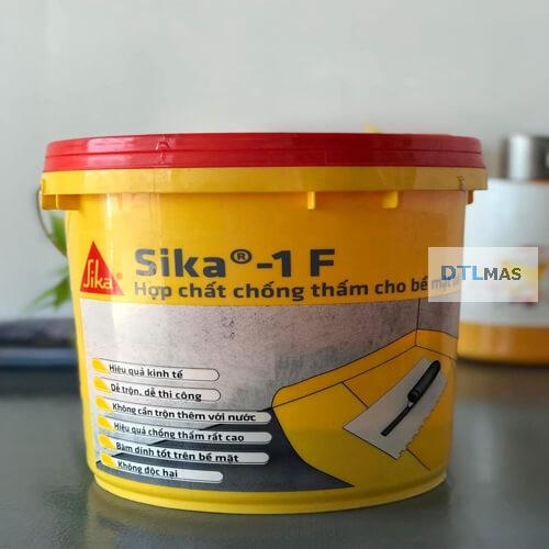 Sika 1F Thùng 6Kg - Hợp chất chống thấm cho bề mặt bê tông và vữa - Chống thấm pha xi măng