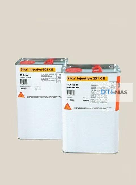 Sika Injection-201 CE 20,6kg – Keo PU Bơm Vết Nứt, Chống Thấm Đàn Hồi Vĩnh Viễn