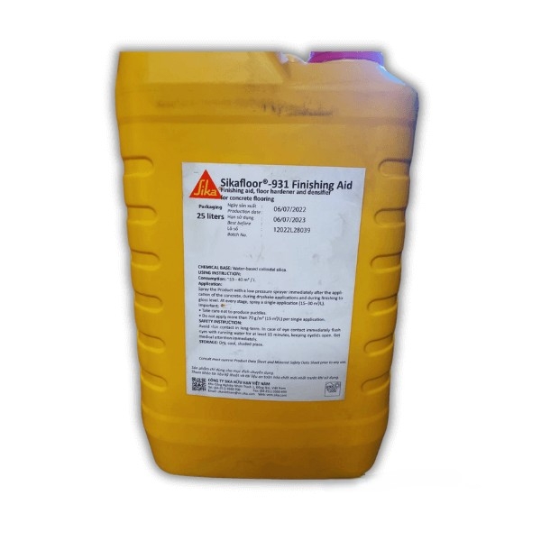 Sikafloor 931 Finishing Aid - Can 25L - Chất hỗ trợ hoàn thiện cho sàn, làm tăng cứng & đặc chắc bề mặt sàn bê tông