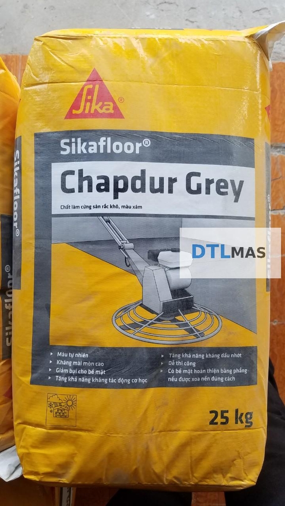 Sikafloor Chapdur Grey 25kg - Bộ rắc tăng cứng mặt sàn bê tông màu xám (Hardener)