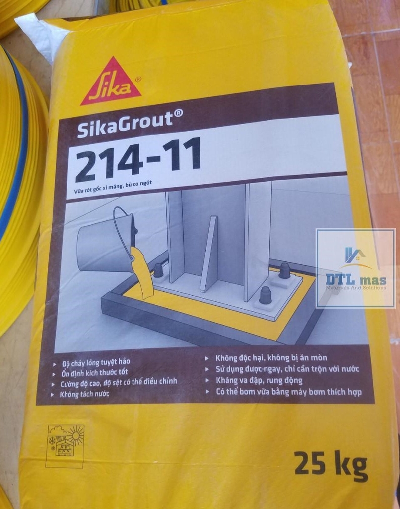 SikaGrout 214-11 25kg - Vữa rót không co ngót Mác 600#