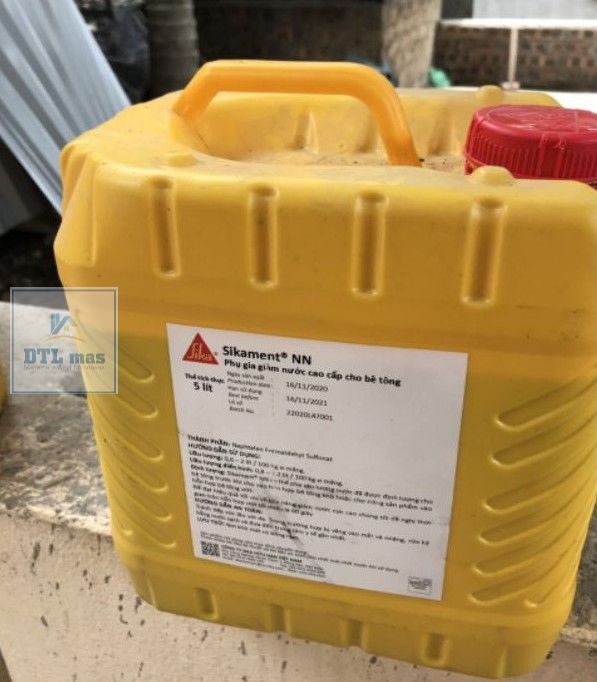 Sikament NN 5L - Phụ Gia Hoá Dẻo, Đóng Rắn Nhanh, Tăng Cường Độ Sớm Bê Tông