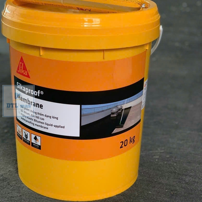 Sikaproof Membrane 20Kg - Chống Thấm Bitum Lỏng Đàn Hồi Cao
