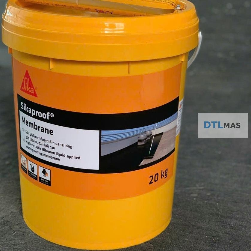 SikaProof Membrane 20kg | Màng Chống Thấm Bitum Lỏng Đàn Hồi Cao